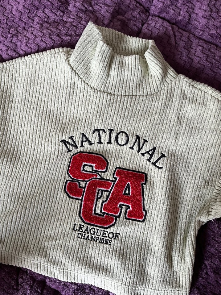 Defacto yeşil polar crop sweatshirt - Görsel 2