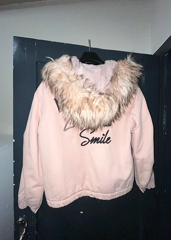 Bershka Pembe Mont - Görsel 4