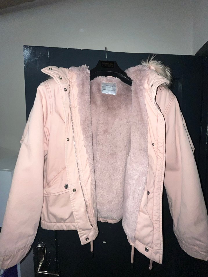 Bershka Pembe Mont - Görsel 2