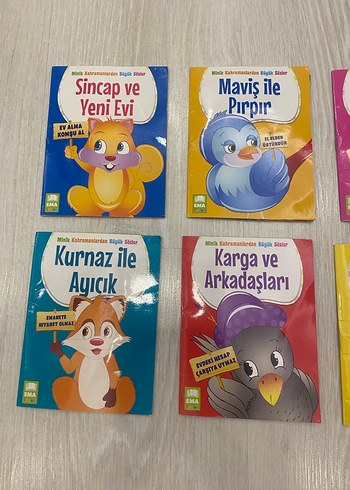 Beden Renk 8 adet 16 Hikaye Çocuk Okuma Kitapları