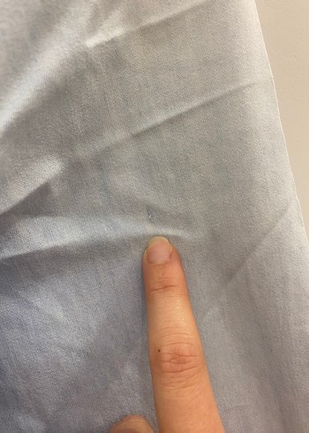 Stradivarius M Yıkama Efektli Kadın Açık Mavi Jean Gömlek - Görsel 19