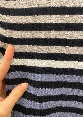 Stamina by Erdem Premium Kalite Çizgili Balıkçı Yaka Kadın Triko - Görsel 8