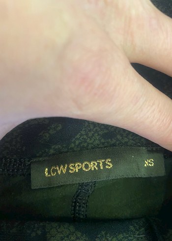 Lcw XS Yeşil içi Polar Kışlık Leopar desenli Spor Tayt - Görsel 9