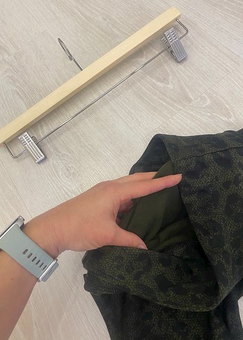 Lcw XS Yeşil içi Polar Kışlık Leopar desenli Spor Tayt - Görsel 10