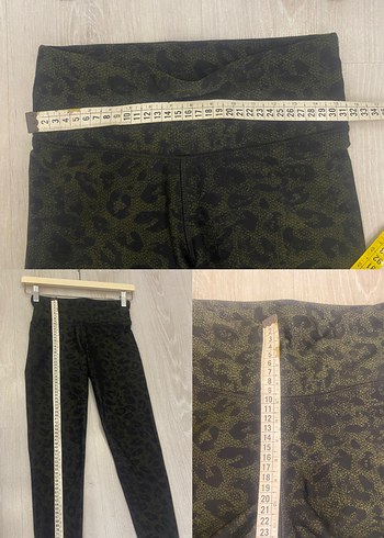 Lcw XS Yeşil içi Polar Kışlık Leopar desenli Spor Tayt - Görsel 15