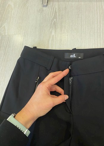 Adil Işık XS Düz Siyah Kadın Kumaş Pantolon - Görsel 11