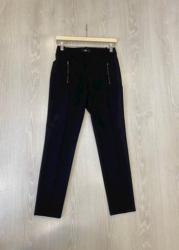 Adil Işık XS Düz Siyah Kadın Kumaş Pantolon - Görsel 6