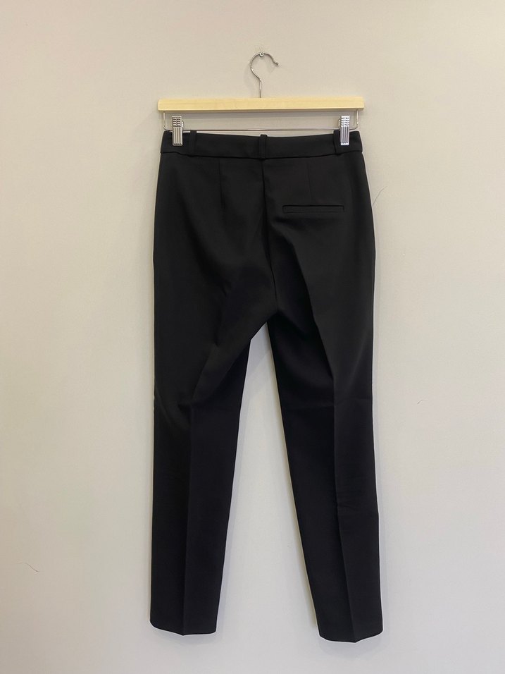 Adil Işık XS Düz Siyah Kadın Kumaş Pantolon - Görsel 5