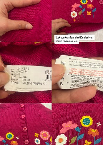 Lcw 12-18 Ay Kapüşonlu Fuşya Nakışlı Kız Panço - Görsel 15