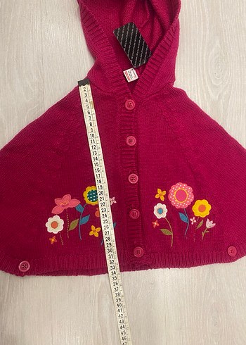 Lcw 12-18 Ay Kapüşonlu Fuşya Nakışlı Kız Panço - Görsel 12