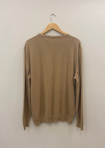 US Polo XXL Kum Beji V Yaka Erkek Pamuklu Triko Kazak - Görsel 7