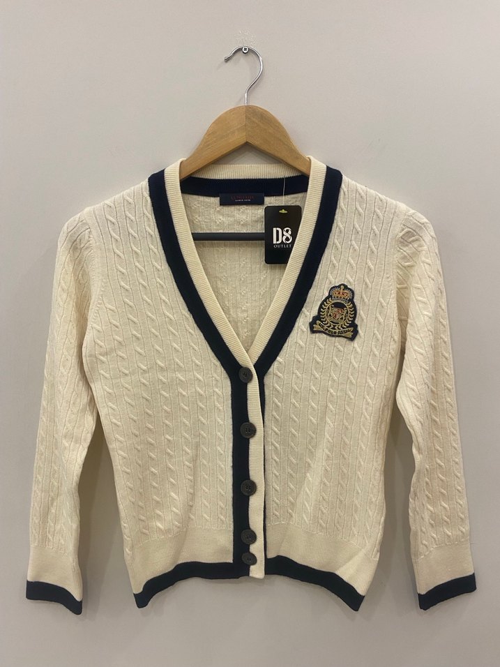 USPA Erkek Çocuk Yün&Akrilik içerikli Ekru Hırka - Görsel 4