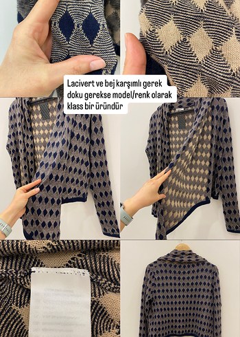 Park Bravo Kaşmir içerikli S/M uyumlu Uzun Kollu Hırka - Görsel 18