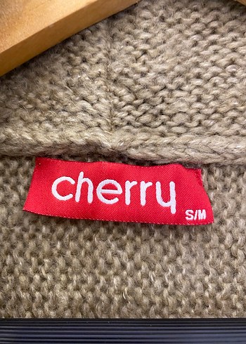 S/M uyumlu Bej Kadın Örgü Yünlü Hırka - Görsel 6