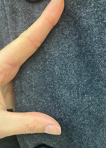 Poolman by PoloGarage L Beden Antrasit Gri Yünlü Erkek Kaban - Görsel 8