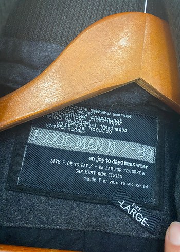 Poolman by PoloGarage L Beden Antrasit Gri Yünlü Erkek Kaban - Görsel 11