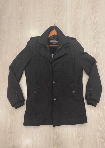 Poolman by PoloGarage L Beden Antrasit Gri Yünlü Erkek Kaban - Görsel 10