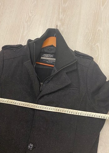 Poolman by PoloGarage L Beden Antrasit Gri Yünlü Erkek Kaban - Görsel 18