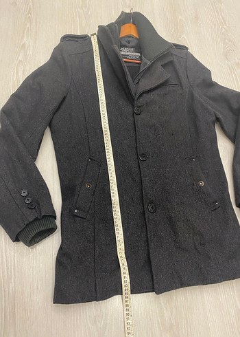 Poolman by PoloGarage L Beden Antrasit Gri Yünlü Erkek Kaban - Görsel 17