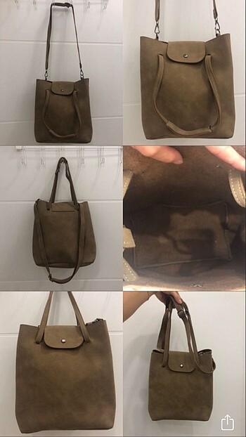Camel Süet/Nubuk Çanta