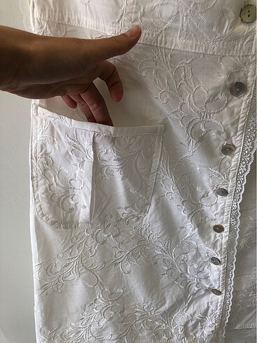 diğer Beden Y-London M-L uyumlu Beyaz Elbise