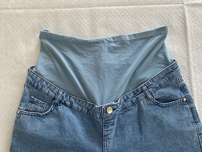 40 Beden mavi Renk Lcw Large beden Rahat Yazlık Hamile Kot Denim Şort