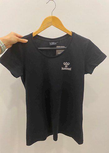 Hummel Siyah Kısa Kollu S Beden Pamuklu Hummel Tişört