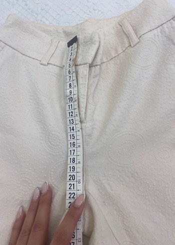 diğer Beden beyaz Renk Adil Işık 32-34 uyumlu Kadın Dar Paça Beyaz Pantolon