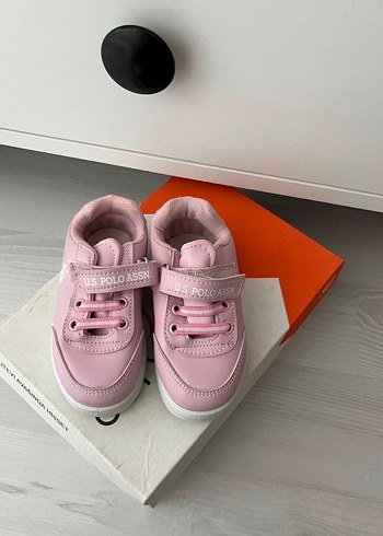 Kız Çocuk Pembe Velcro Spor Ayakkabı - Görsel 3