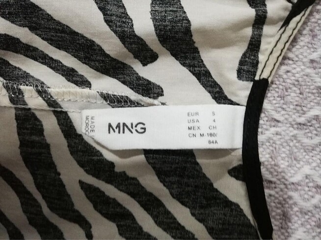 Mango zebra elbise