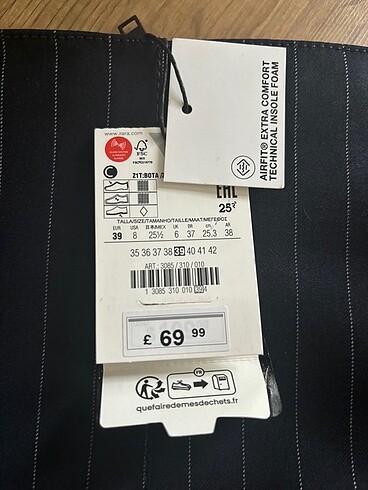 39 Beden Zara Topuklu Çizme