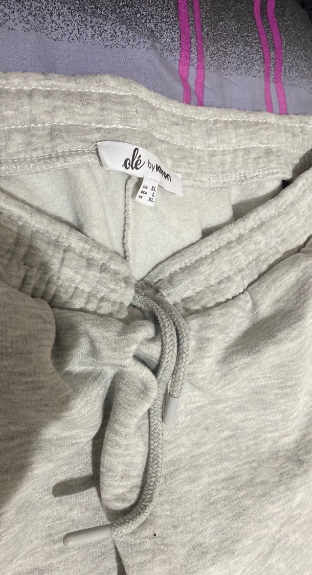 Gri Rahat Kesim Kadın Eşofman Altı - Görsel 3