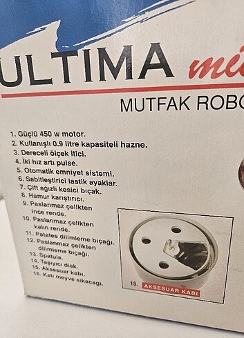 Beden Renk Arzum Ultima Mini Mutfak Robotu