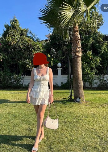 Guess Desenli Beyaz Kadın Omuz Çantası