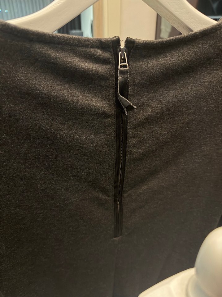 GAP Antrasit yarın Kollu Midi Elbise - Görsel 3