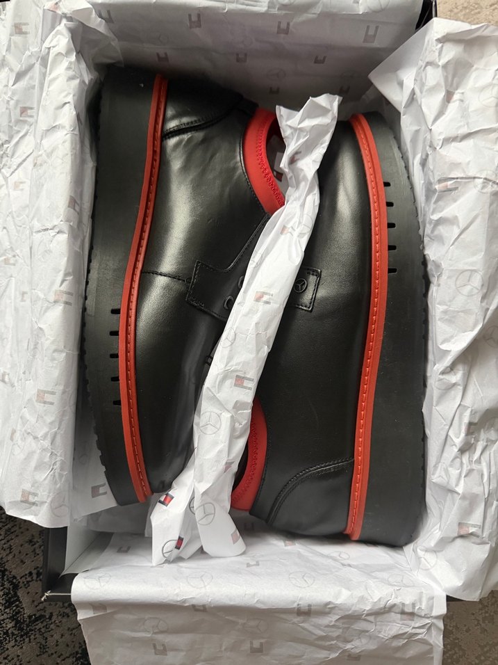 Tommy Hilfiger x Mercedes Benz Siyah Deri Erkek Ayakkabı - Görsel 2