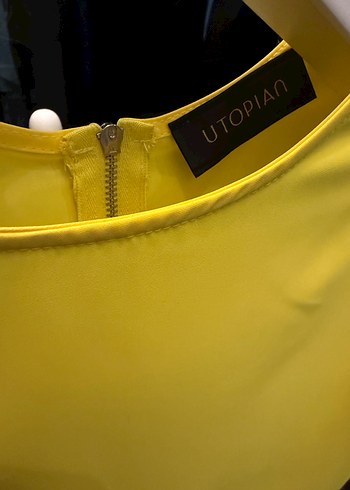 Utopian Sarı Kadın Bluz - Görsel 2