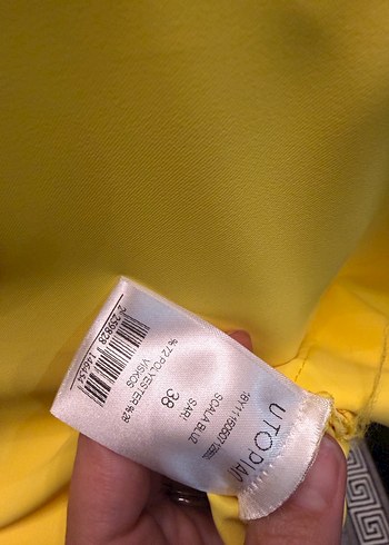 Utopian Sarı Kadın Bluz - Görsel 4