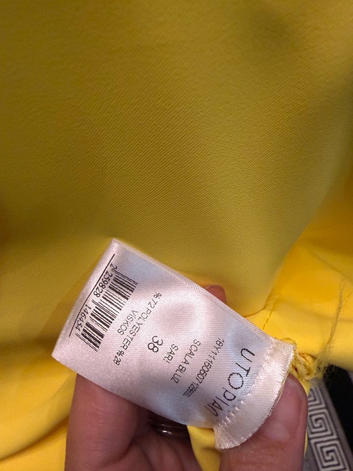 Utopian Sarı Kadın Bluz - Görsel 4