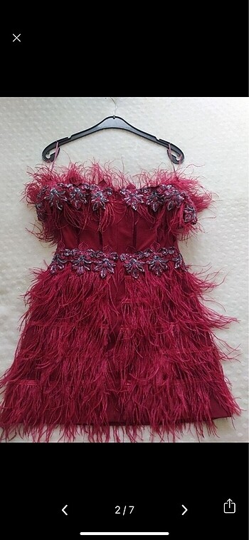 xs Beden bordo Renk Elbise