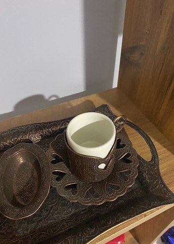 Beden Kalp Desenli Kahverengi kahve fincanı tarihi