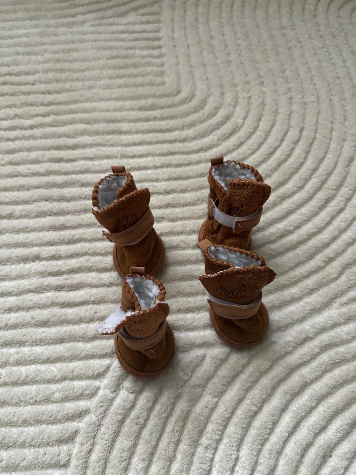 Kürklü Süet Kedi Botu - Görsel 2