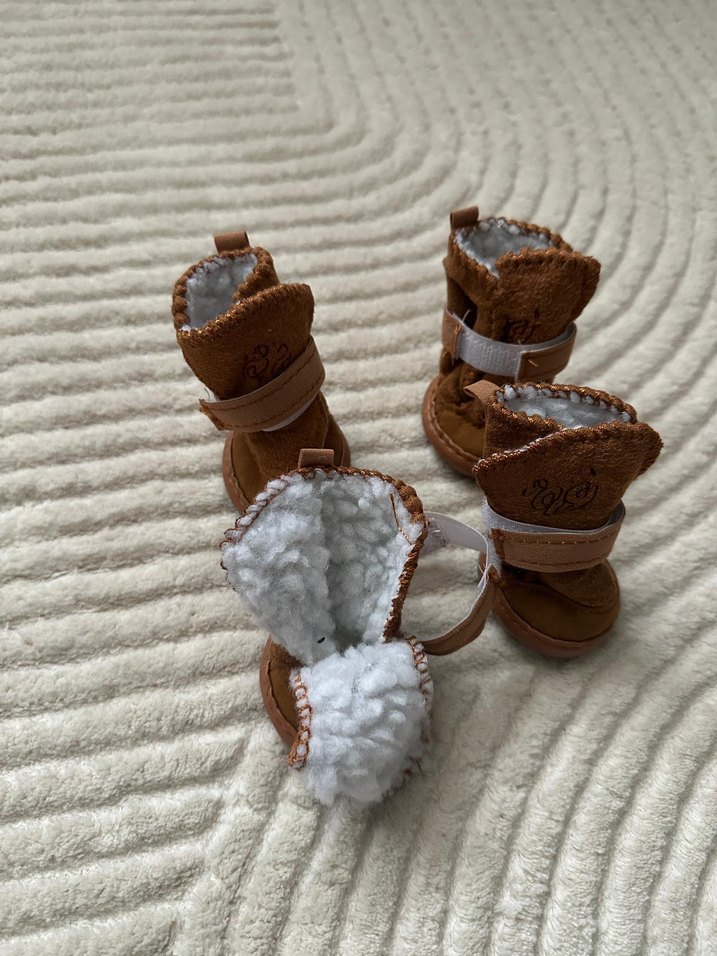 Kürklü Süet Kedi Botu - Görsel 3