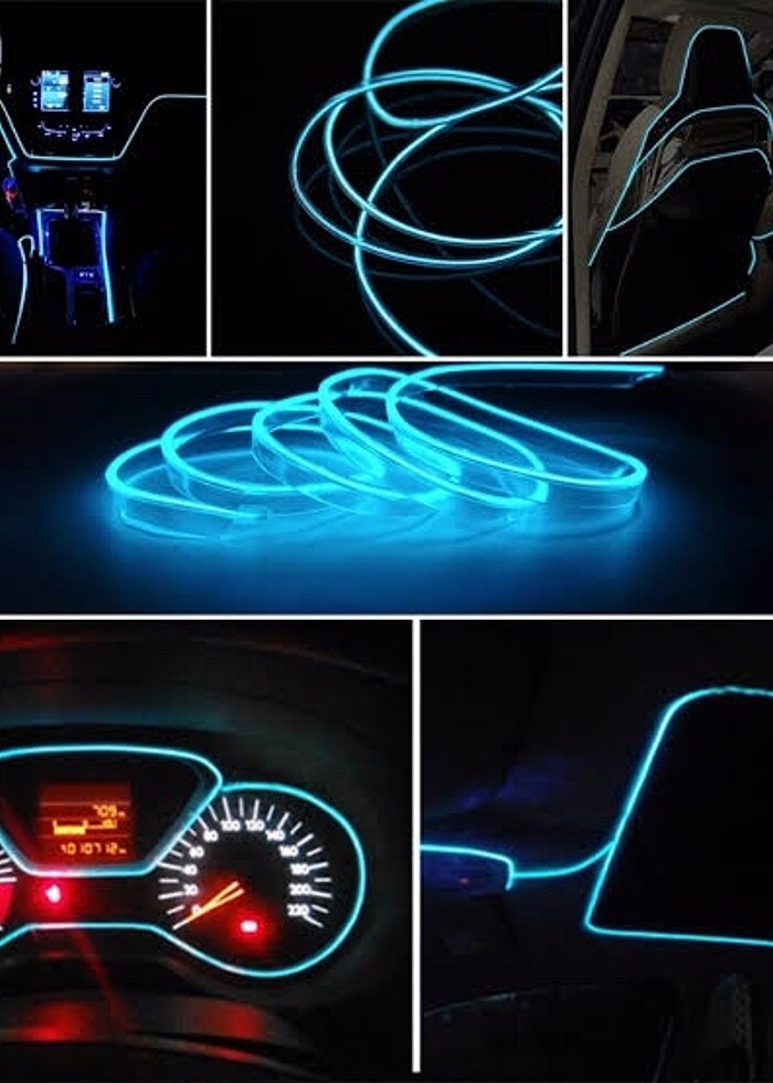 8 Mt Buz Mavisi Neon Şerit Led - Görsel 2