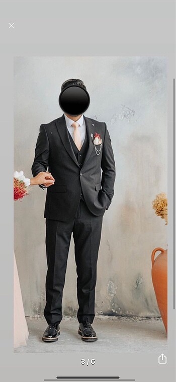 Siyah Mat Takım Elbise Sıfır 48 Drop 6 - Görsel 3