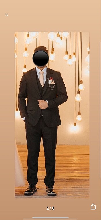 Siyah Mat Takım Elbise Sıfır 48 Drop 6 - Görsel 2