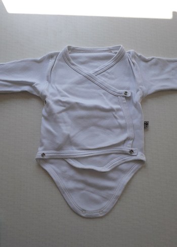 Bebek Kız Beyaz Uzun Kollu Body