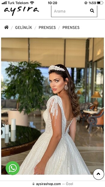 m Beden AYSİRA GELİNLİK
