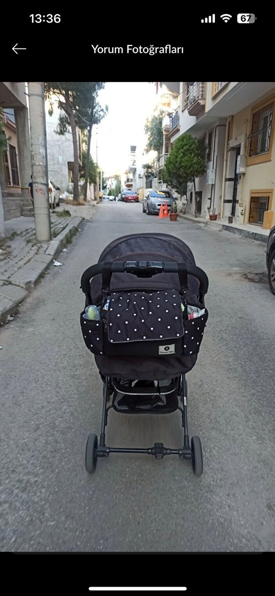 Siyah Bebek Arabası Çanta - Görsel 2