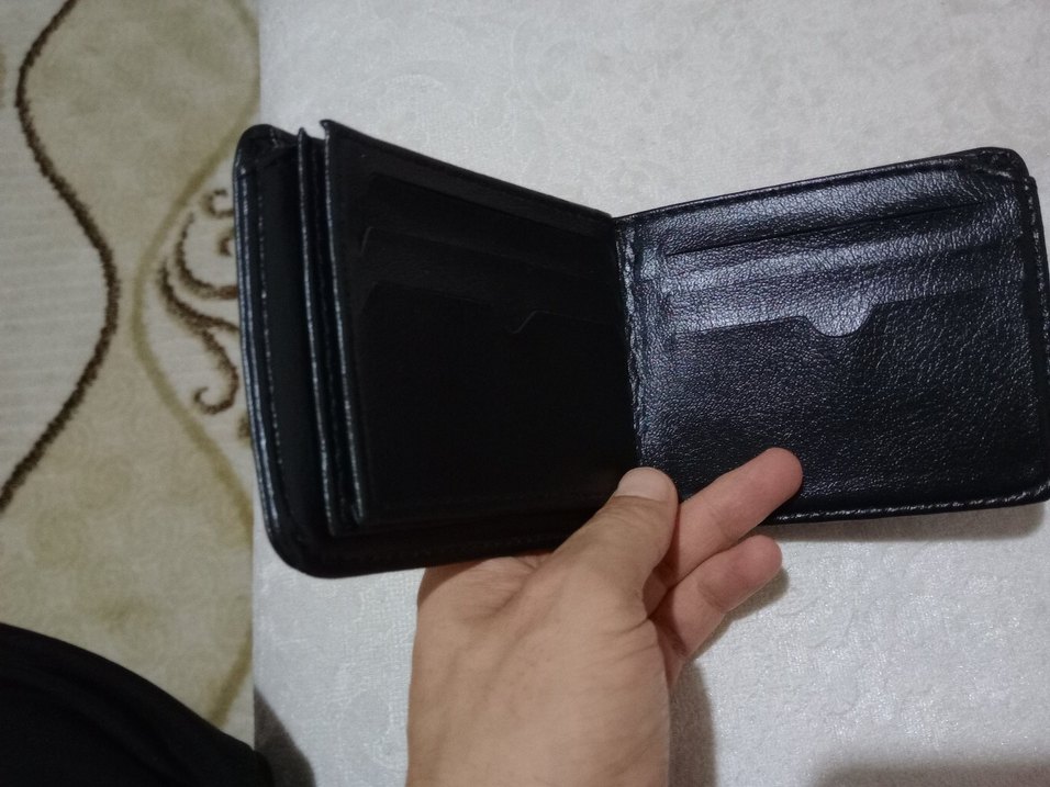 Siyah Minimalist Polo Erkek Cüzdanı - Görsel 4